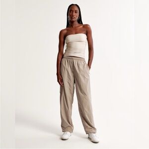 Abercrombie & Fitch Tan Parachute Pant
